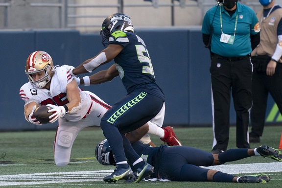 Loistava ottelu Seattle Seahawksin ja San Francisco 49ersin välillä